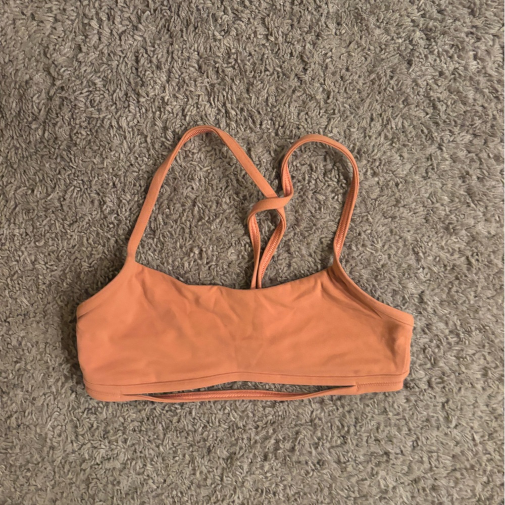 Orange/pink lulu bra